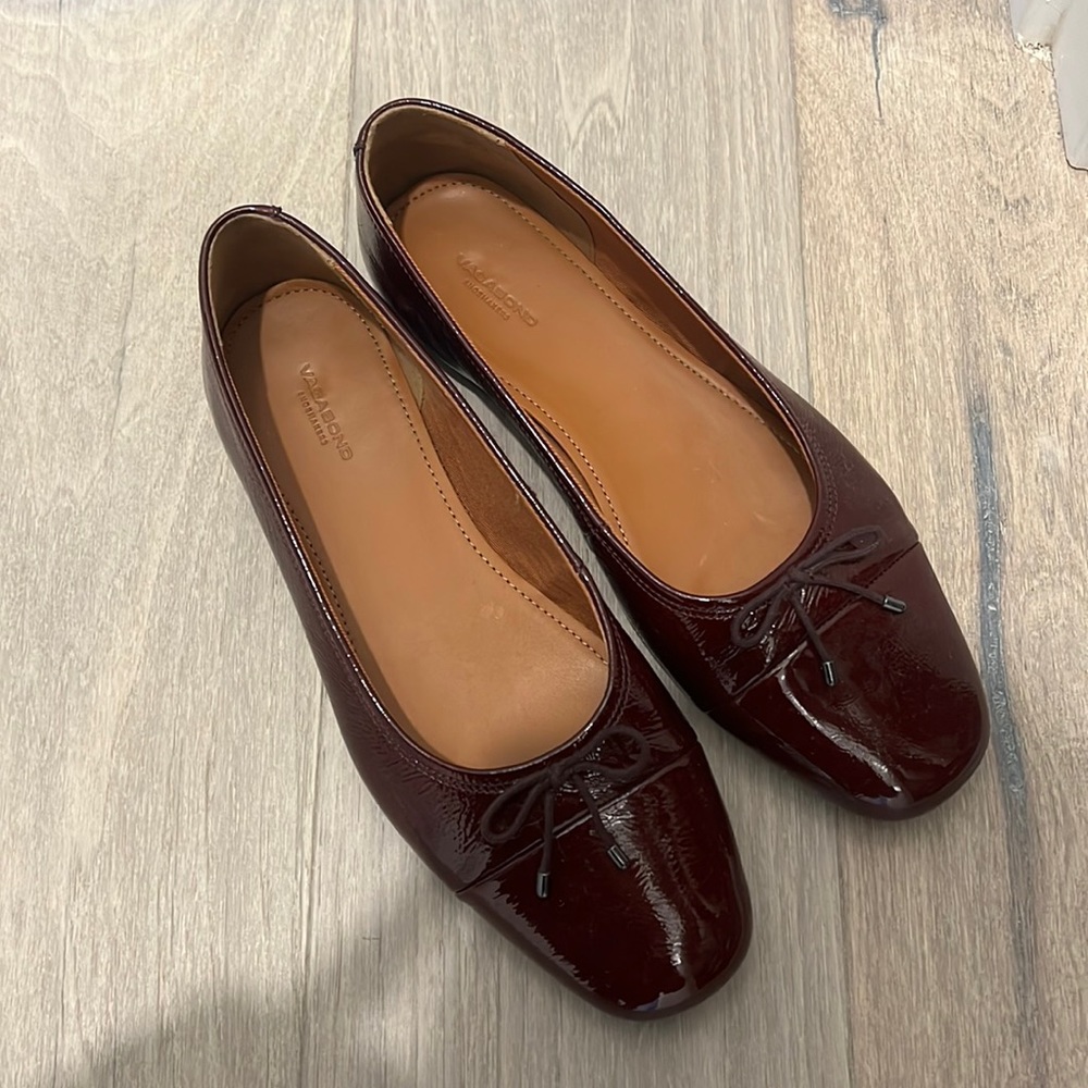 vagabond jolin ballet flats cherry